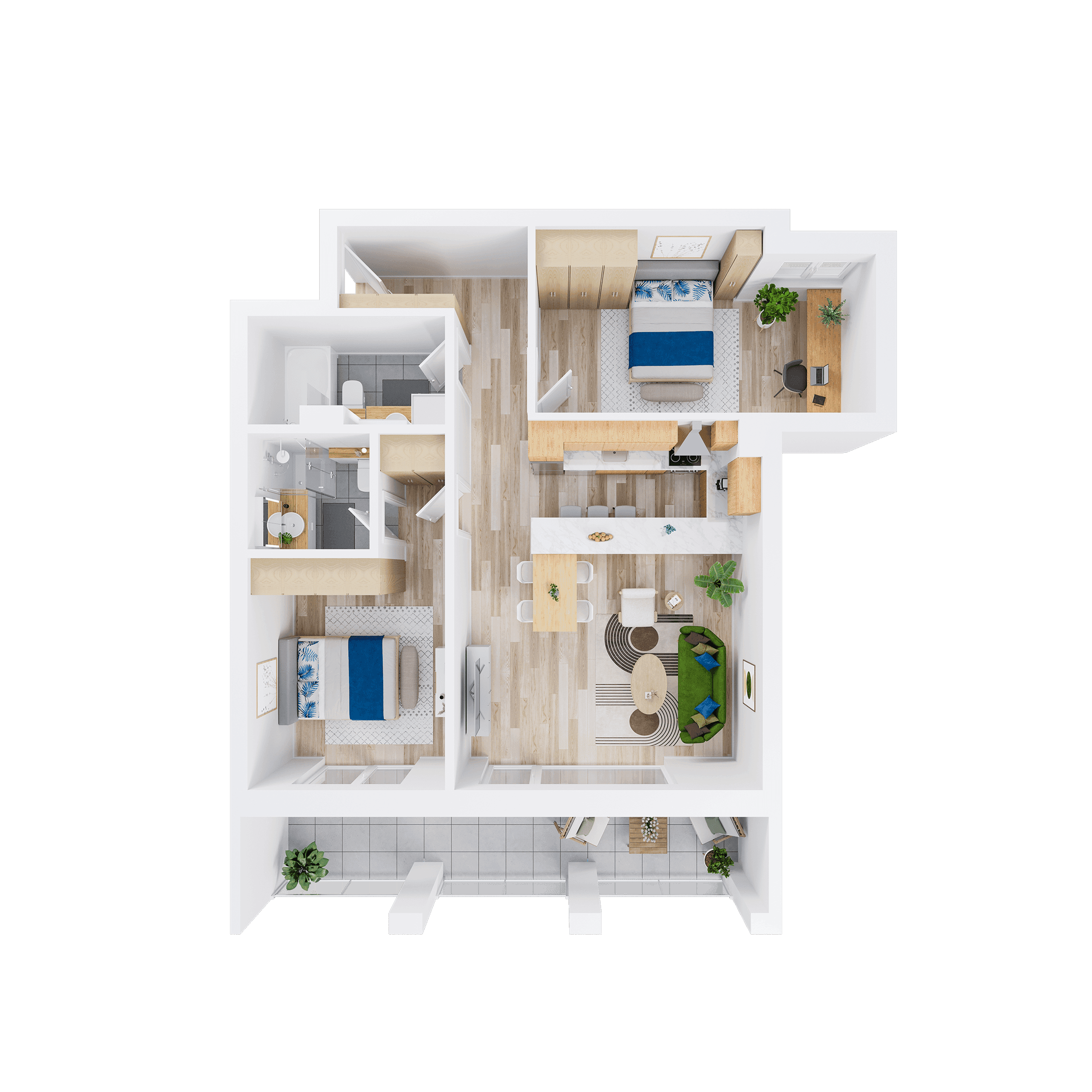 Plan apartament A 211