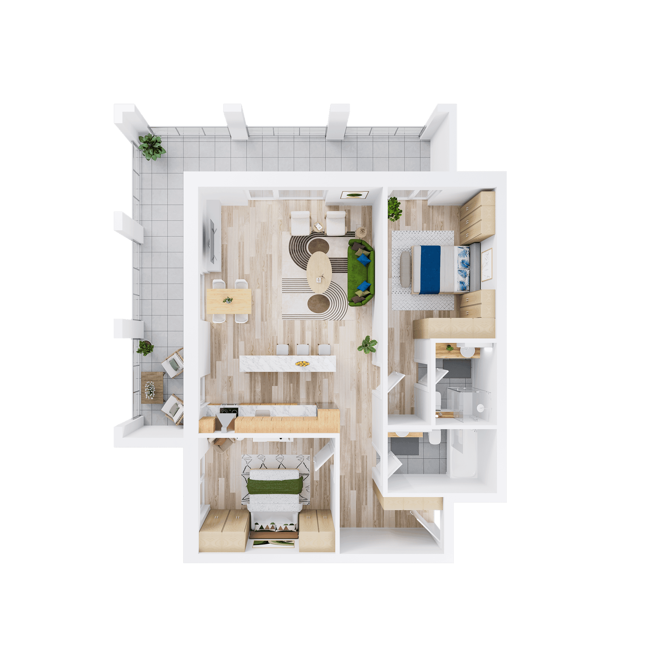 Plan apartament A 403