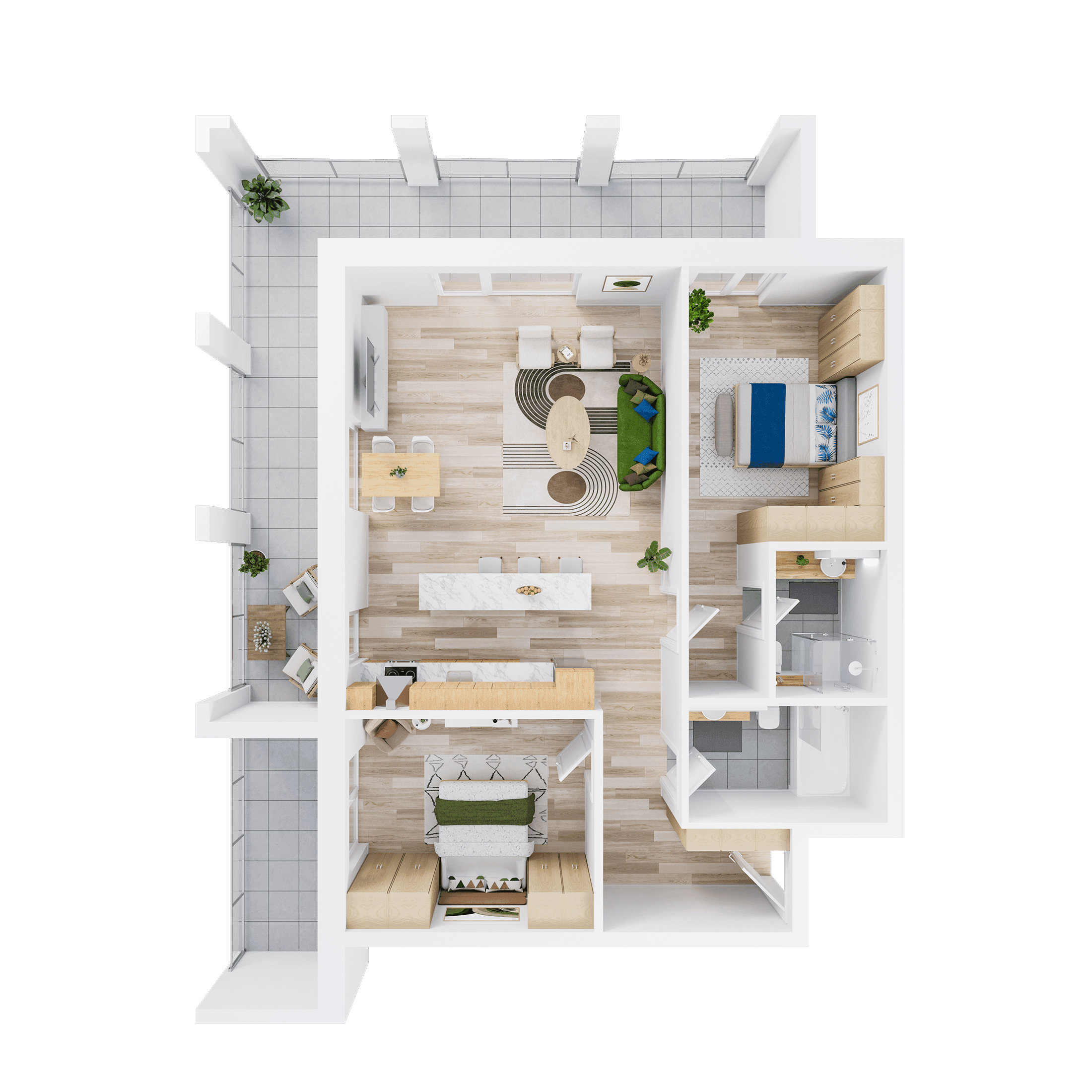 Plan apartament A 303