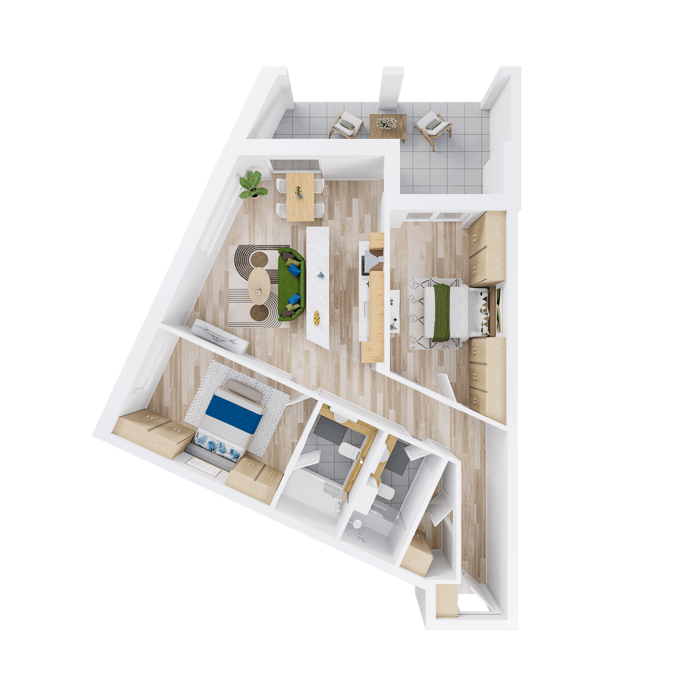 Plan apartament E 211