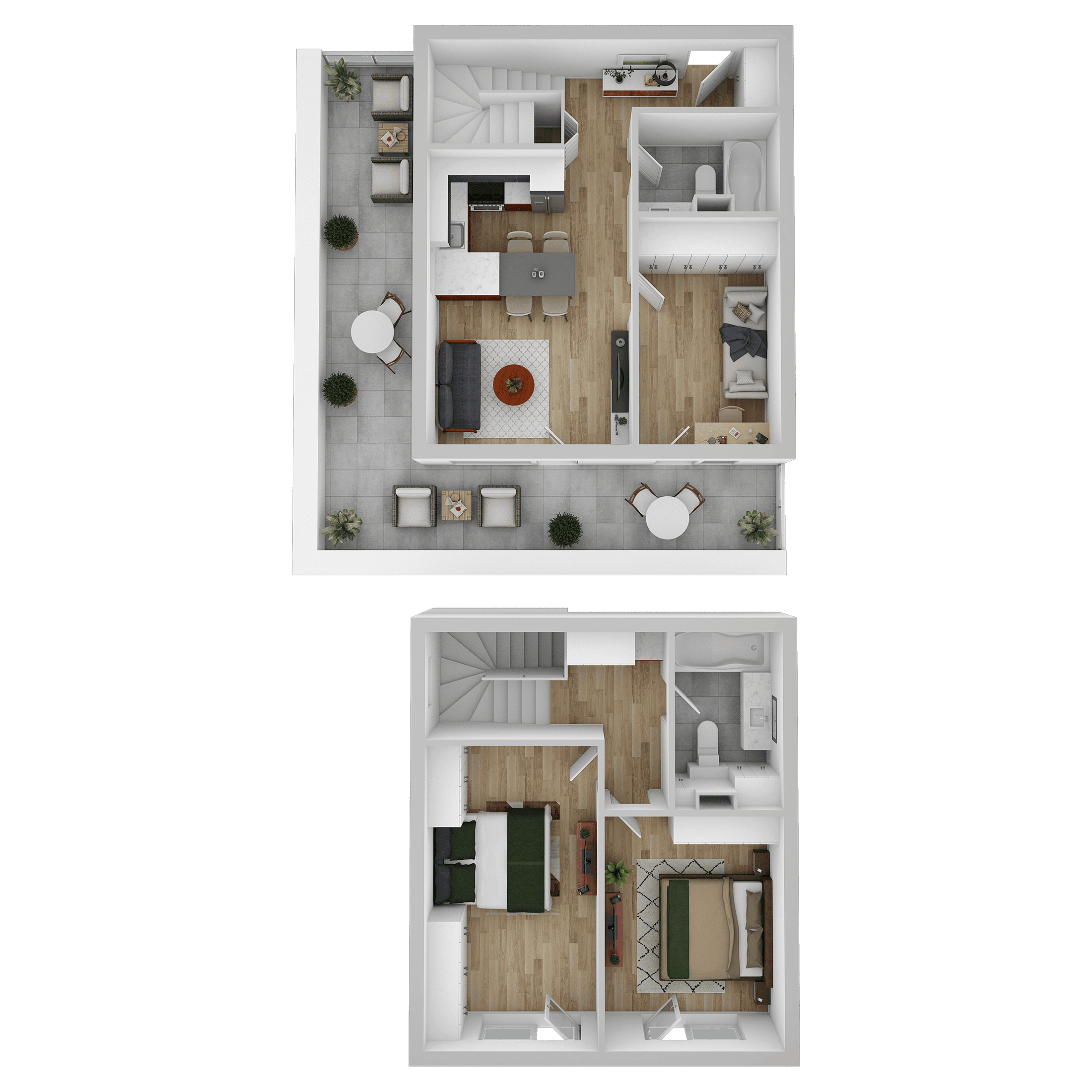 Plan apartament B 707