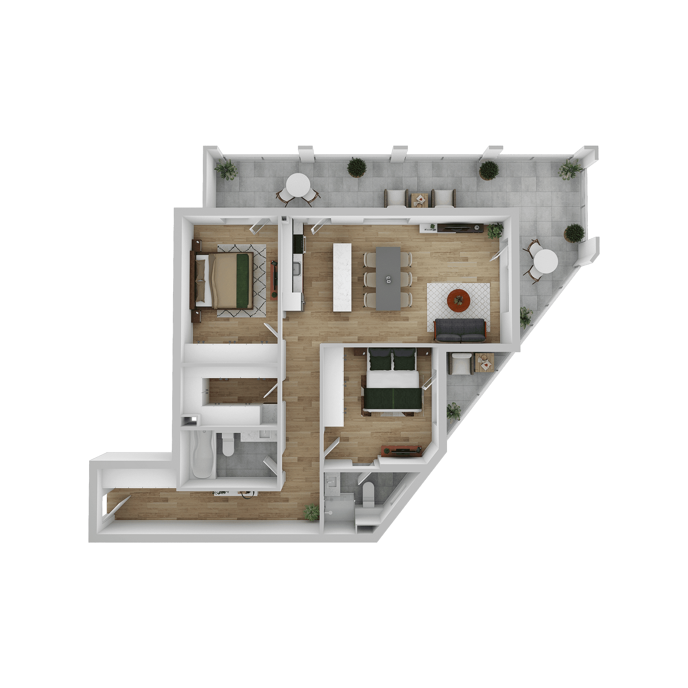 Plan apartament E 105