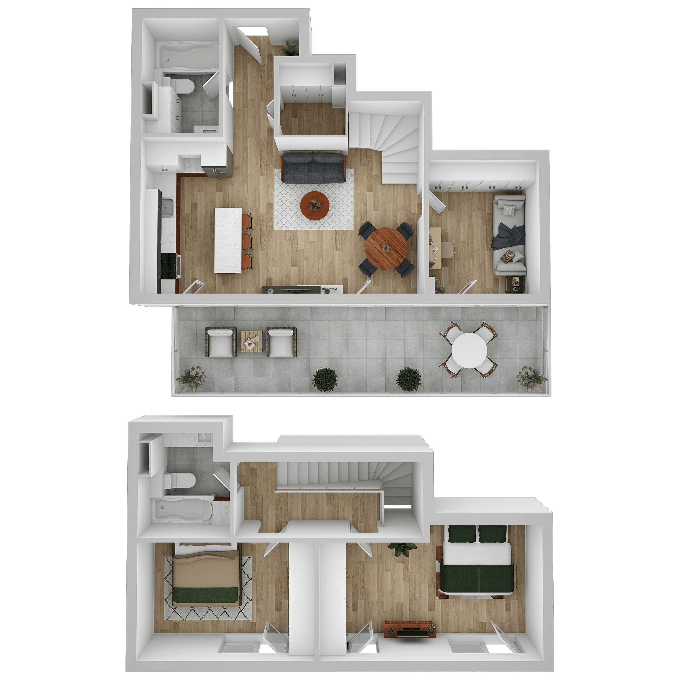 Plan apartament D 701