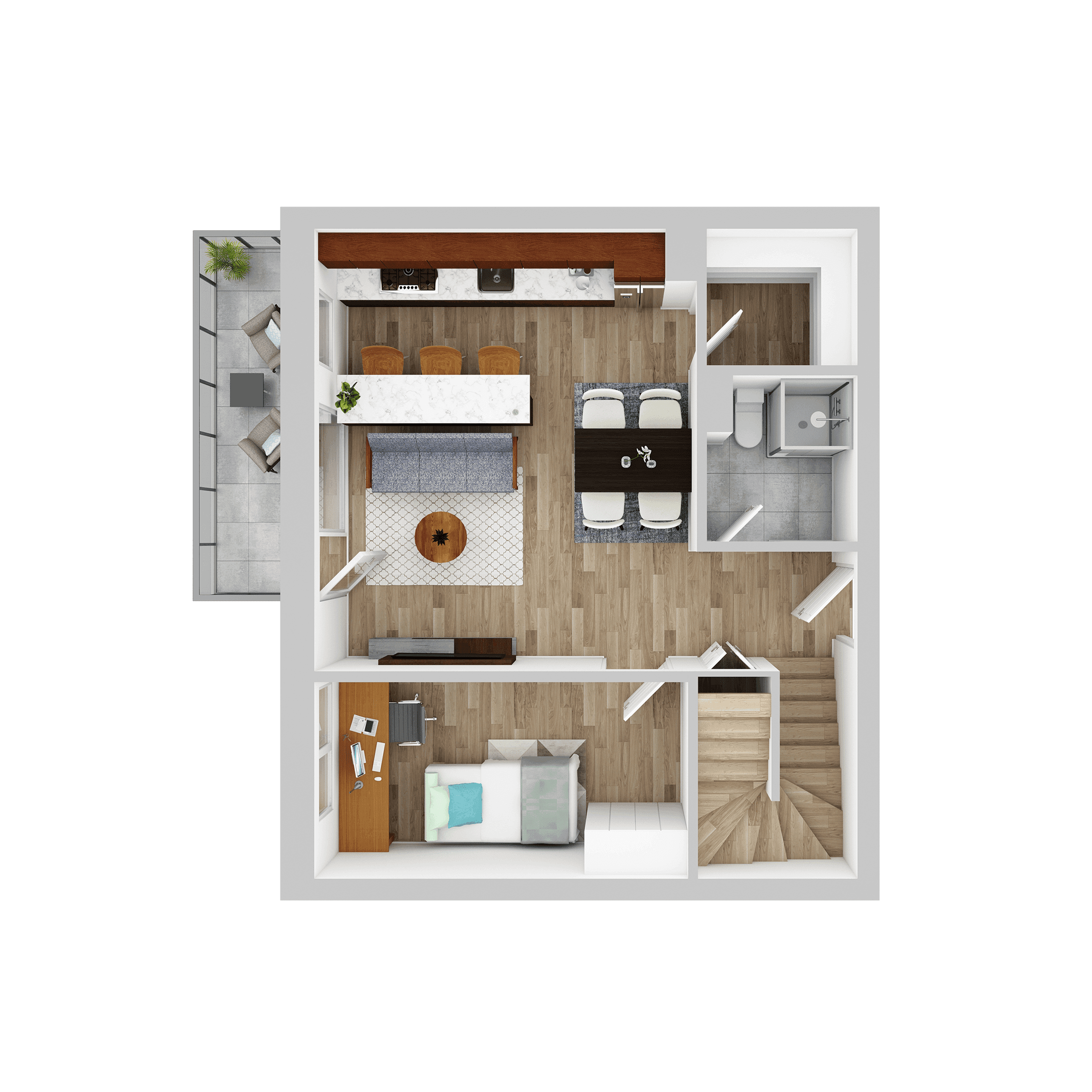 Plan apartament A 709