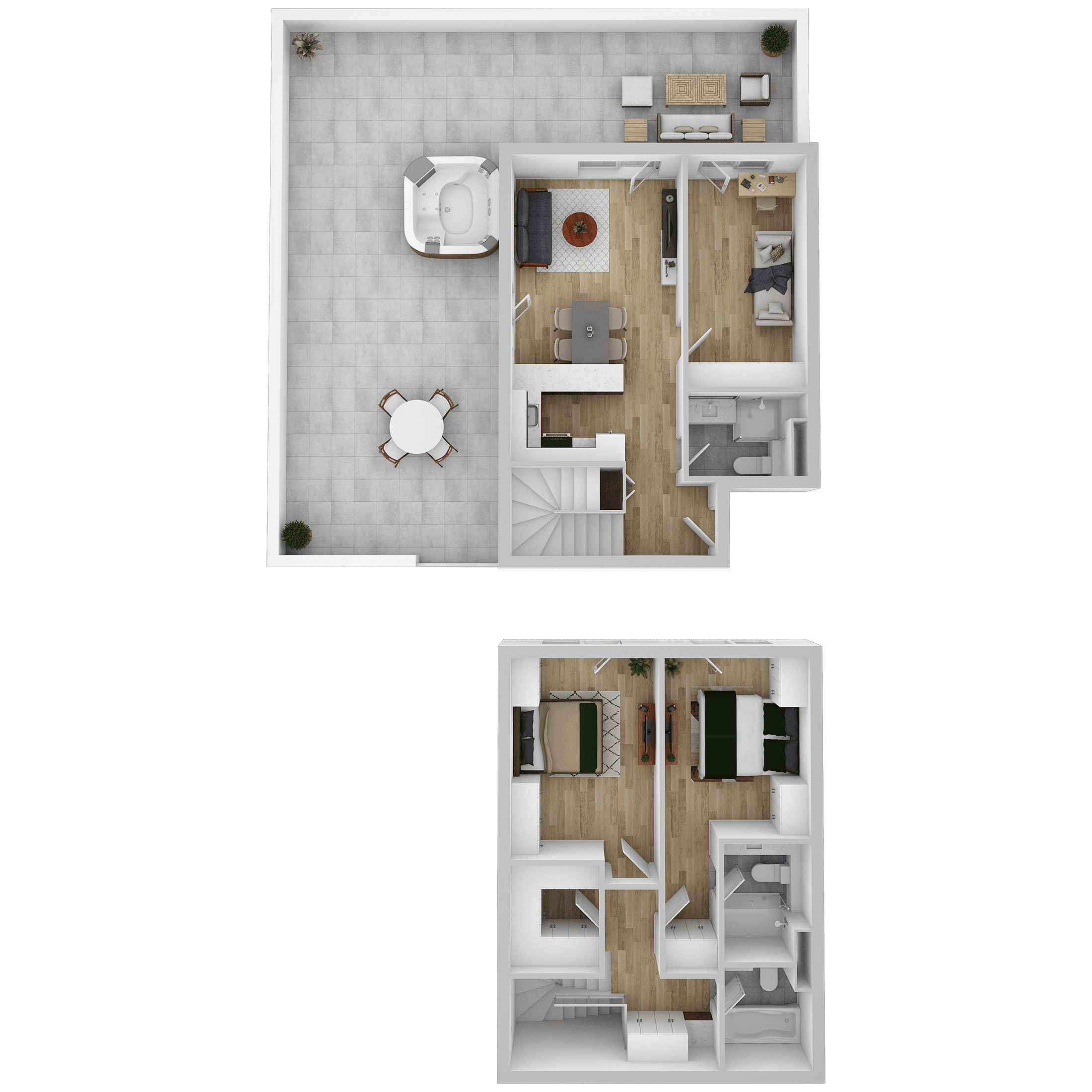 Plan apartament B 708