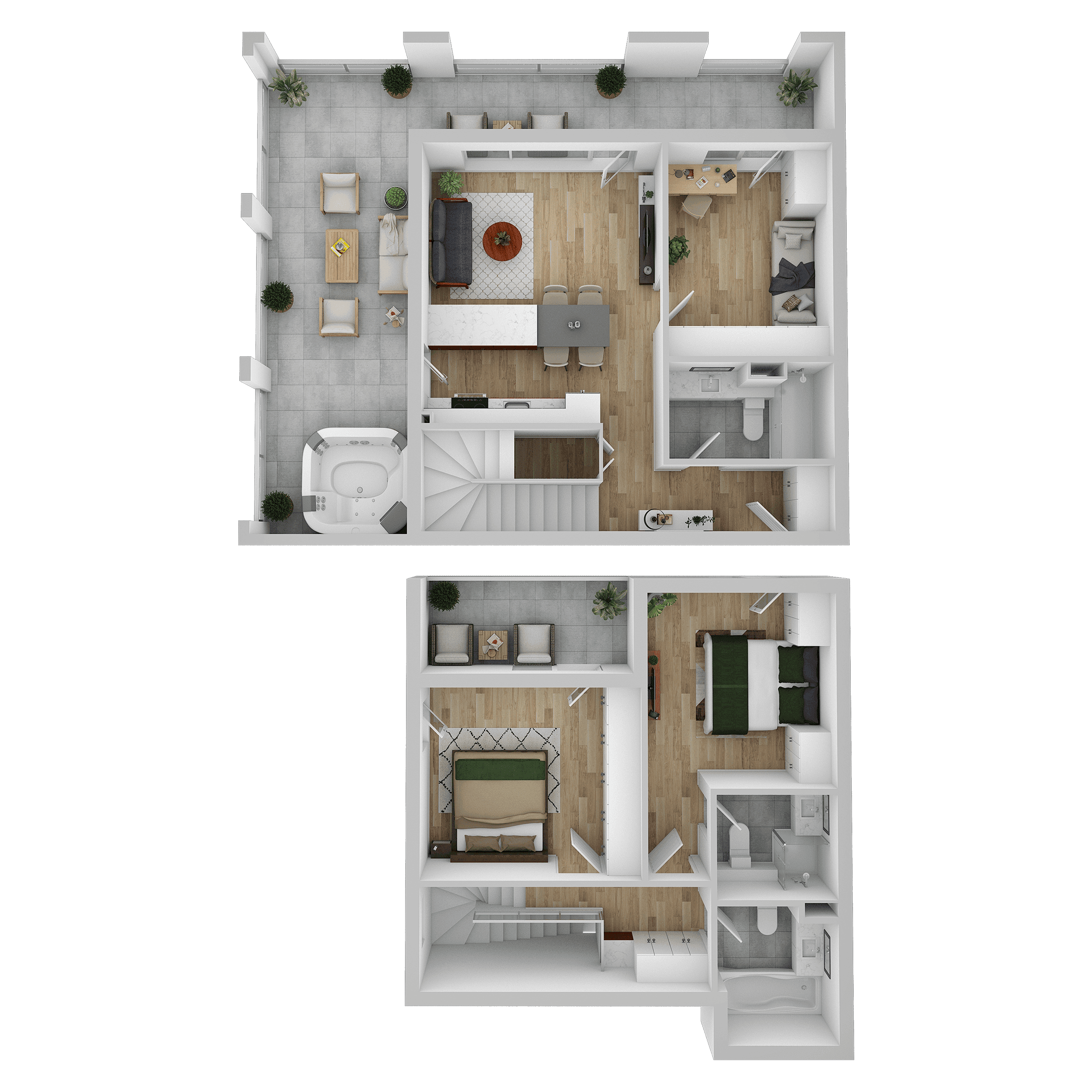 Plan apartament D 704