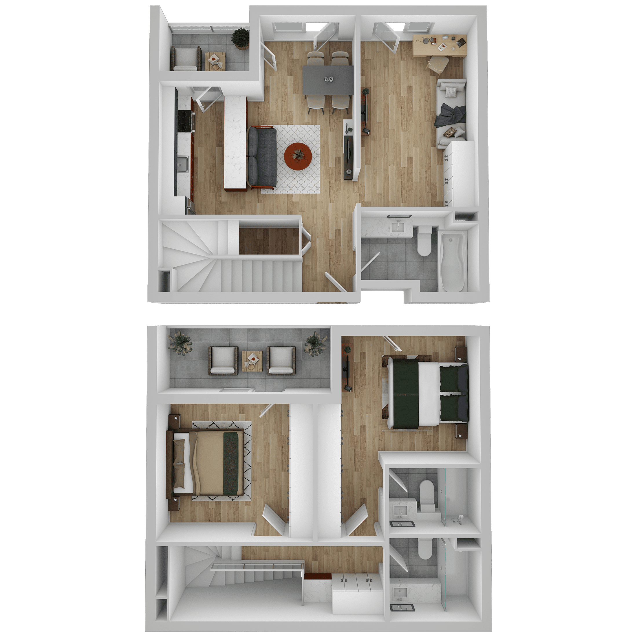 Plan apartament D 705