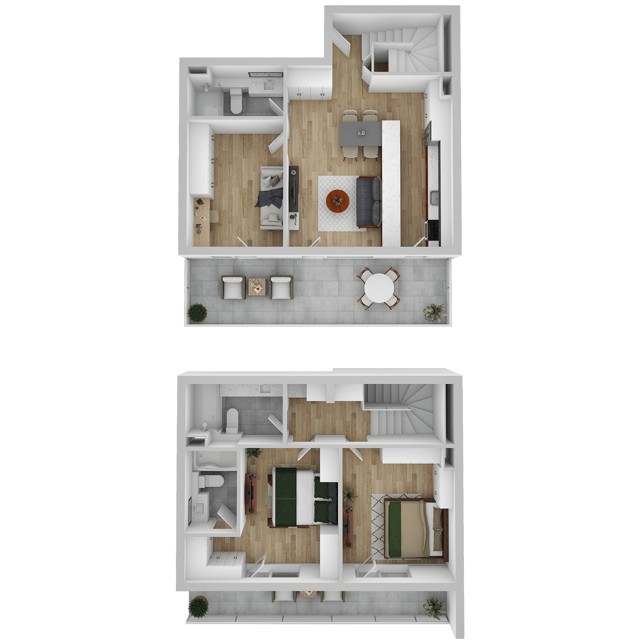 Plan apartament D 708