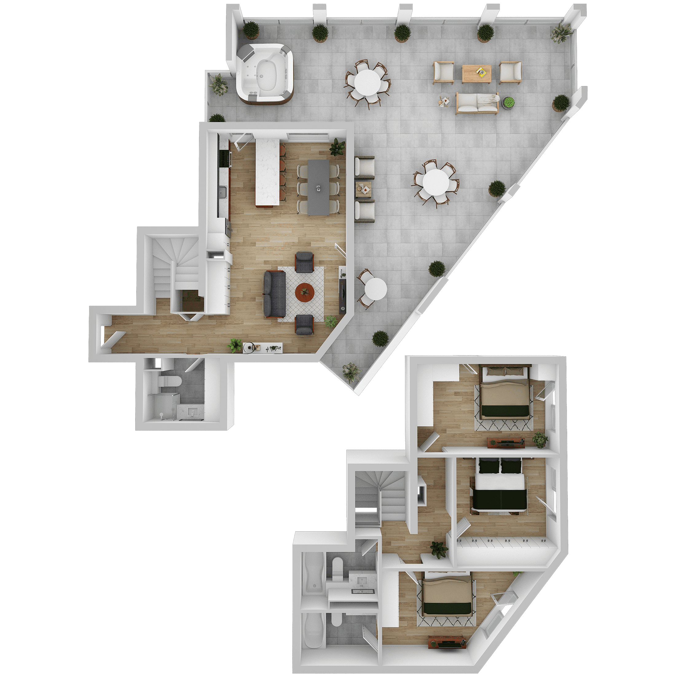 Plan apartament E 705